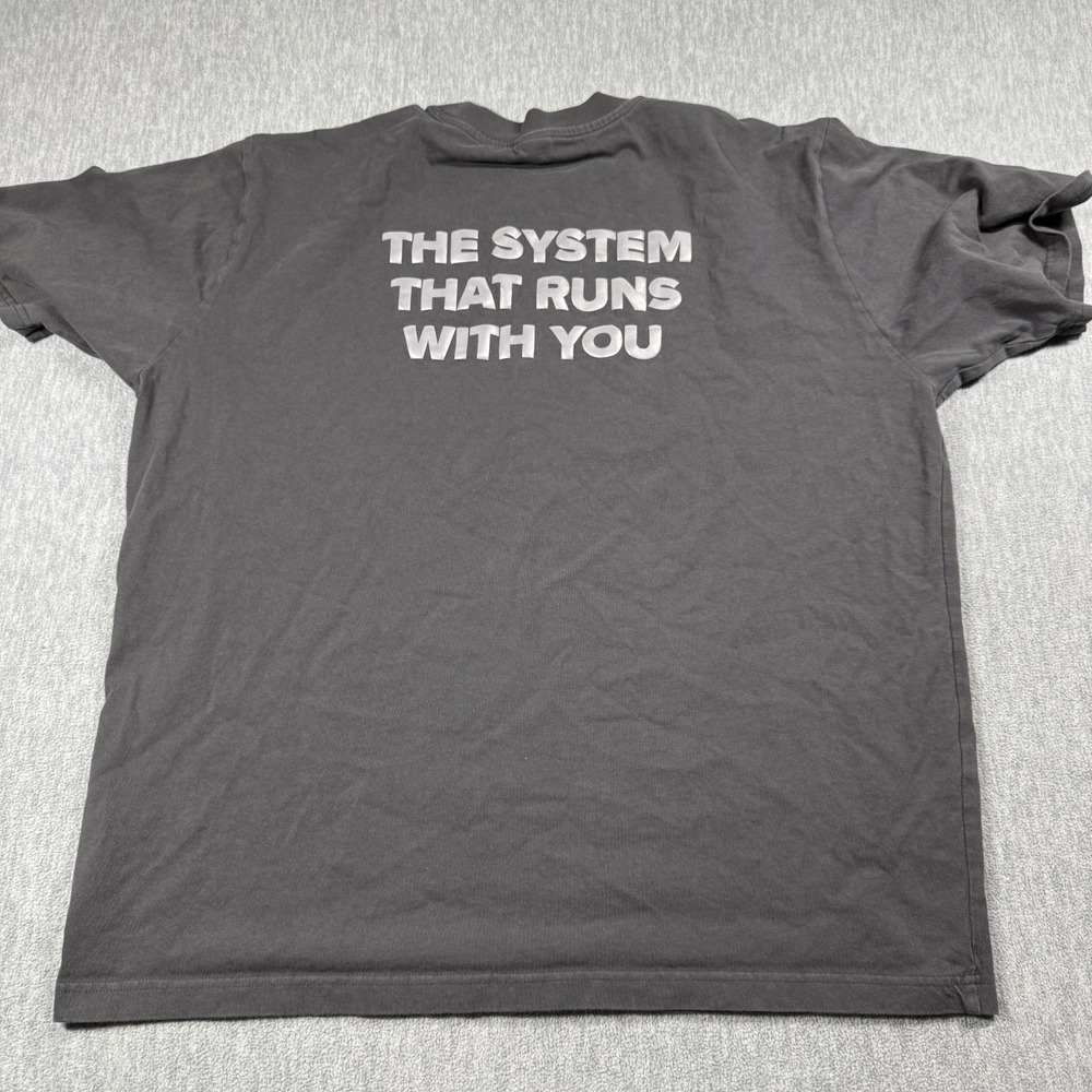 New Balance Shirt Mens XL Gray The System That Runs With You Running Graphic Tee